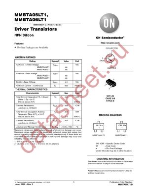 MMBTA06LT1 datasheet  